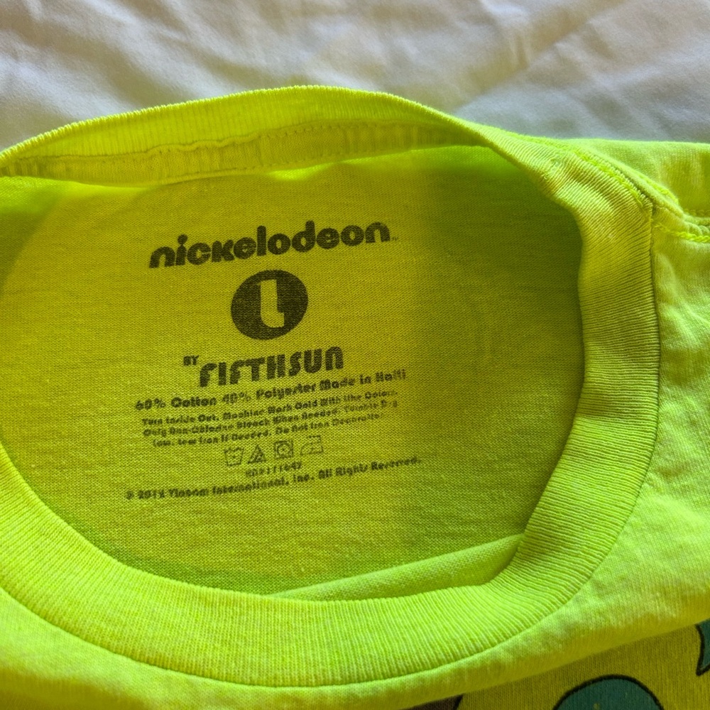Nickelodeon Neon Yellow Rocko's Modern Life T-Shirt size XL - Picture 3 of 4